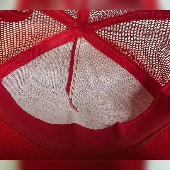 Vintage Nascar Alan Kulwicki Red Snap Back Gold Wings White Rope - Picture 2 of 8